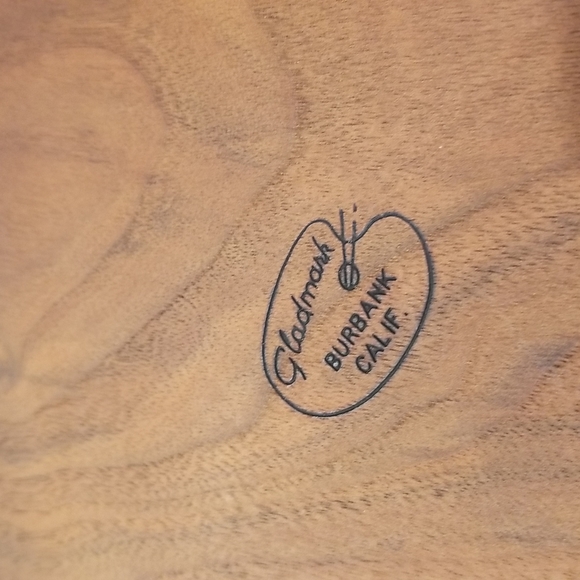 Mid-century modern teakwood appetizer tray - Picture 3 of 4